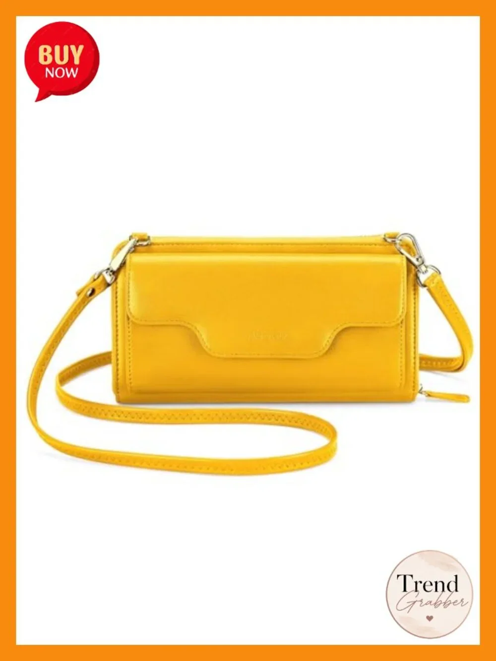 RFID Blocking Wristlet Wallet Crossbody Clutch with Phone Pocket Faux Leather